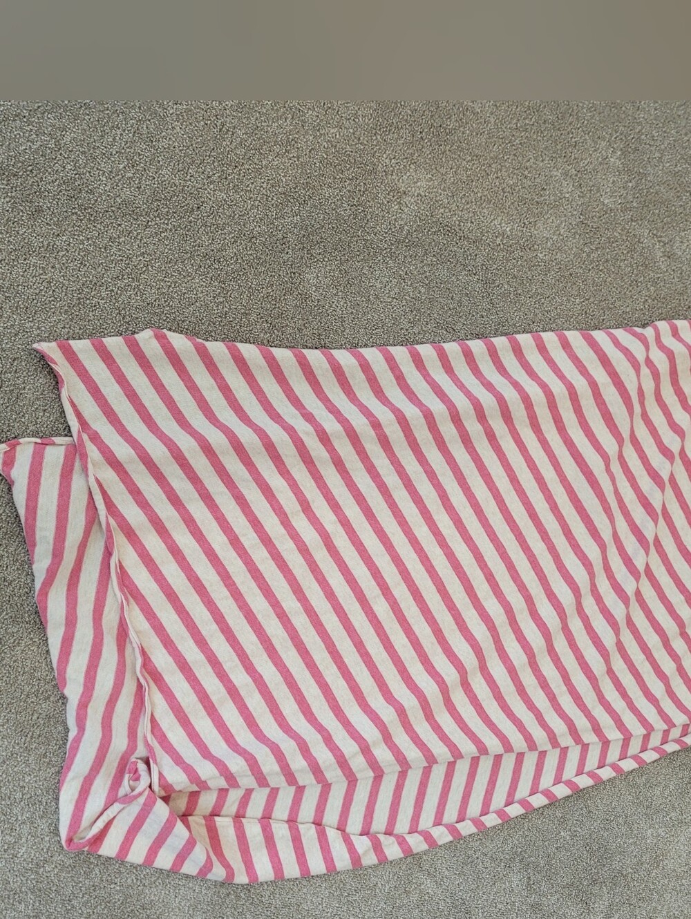 Boden Womens Pink And White Striped Cotton Neck Scarf - Picture 2 of 3